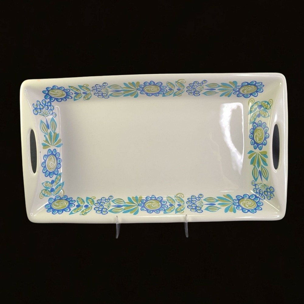 Figgjo Norway Baking Dish Turi Gramstad Oliver Viking‎ Rectangular Oven Blue Vtg